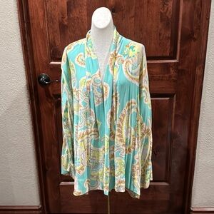 New Blue paisley Boho kimono
